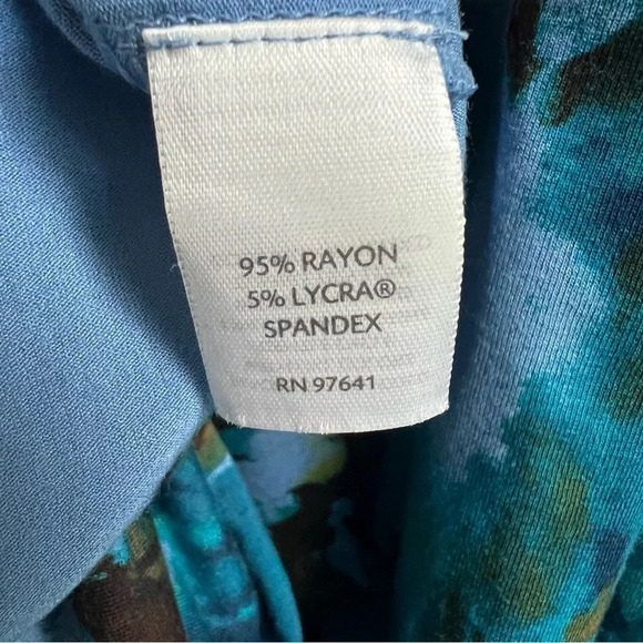 J. Jill Wearever Dress Long Sleeve Stretch Ruched Draped Feather Size 2X - Picture 13 of 13